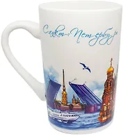Кружка, Санкт-Петербург, фарфор, 350мл, подарочная коробка 065-4-01-CL
