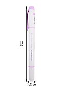 Текстовыделитель «Mildtone Pastel» сиреневый, двухсторонний, Hatber - 2