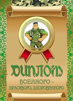 Диплом военного — красивого, здоровенного, ламинация