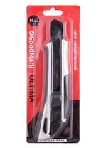 Нож канцелярский 18мм "Ultima" блистер, GoodMark 