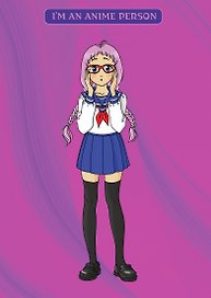 Тетрадь общая «I'm an anime person», 40 листов в точку, А4 - Эксмо