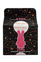 Алмазная мозаика на брелоке Draw Me! "Ярко-розовый заяц", (4*3,5*8 см)