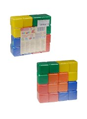 Набор цветных кубиков (1200602) (16шт.) (4х4см) (пластмасса) (1+) (упаковка)