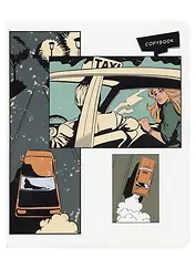 Тетрадь в клетку Listoff, Comic strip, 48 листов, в ассортименте
