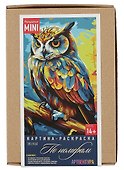 Картина-раскраска по номерам Mini «Красочная сова», 20 х 14 см, Артвентура - 0