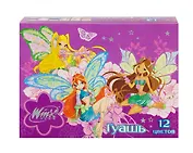 Краски гуашевые 12цв 15мл "Винкс" к/к, WINX