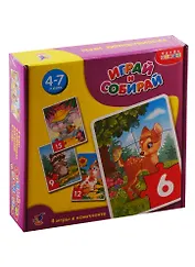 Пазлы для малышей Играй и собирай Олененок и его друзья Дрофа-Медиа
