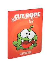 Дневник шк. 40л "Cut The Rope" интегр.обл., универс.шпаргалка, Hatber