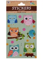 Наклейки 3D Совы 3, 2510-16
