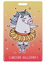 Чехол для карточек Unicorn ballerina красный градиент (ДК2018-140)