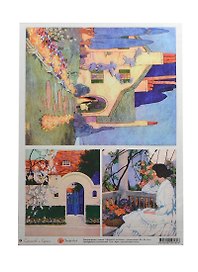 Декупажная карта Жаркий полдень (мини) (00580)