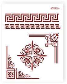 Трафарет пластиковый многоразовый Греческие мотивы (20х25) (Л-038)