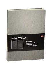 Ежедневник недат. А5 136л "New Wave" серый, иск.кожа, интегр. обл, Listoff