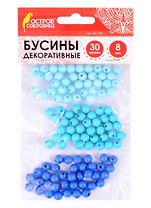 Бусины декоративные Шарики (8 мм) (30 г) (3+) (661236) (упаковка) (Остров сокровищ)
