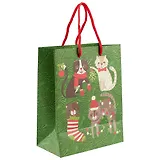 Подарочный пакет «Новогодние коты» А5