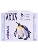 Маркеры акварельные «Aqua Pro Animals», 36 цветов, Sketchmarker - 0