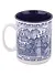 Кружка кобальт Псков,Печоры,Изборск (300мл) (фарфор) (Псков) (060-25) - 0