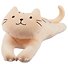 Мягкая игрушка Кот бежевый в полосочку на животе (60 см) - 0