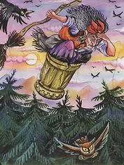 Баба-яга. Читаем и собираем сказку