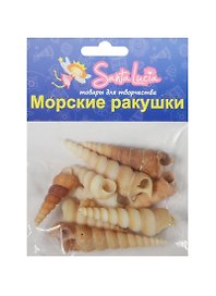 Морские ракушки Ракушка Туритела (2212) (50гр.) (набор для творч.) (3+) (упаковка)