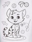 Милые животные. Раскраска - 2