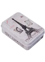 Сувенир, Шкатулка Эйфелева башня Meet Romantic 9,2*6,5*2,8, металлическая 12-07285-ET-02