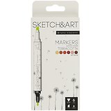 Маркеры для скетчинга 06цв "SKETCH&ART" Терракота, Bruno Visconti
