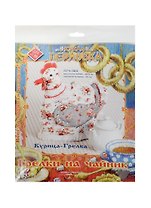 ПГЧ-1103 Набор для изготовления текстильной игрушки Грелка на чайник Курица-Грелка (высота 20,5см) (упаковка)