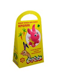 Набор массы для лепки Кролик (НМЛКМ-КР) (070604) (Каляка-Маляка) (3+) (упаковка)