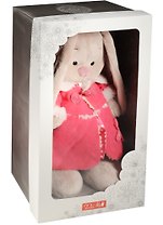 Мягкая игрушка Зайка Ми в платье и розовой дубленке (32 см) (StM-176)