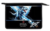 Папка для тетрадей А4 "Dino Space" 24,5*34*4см пластик, молния