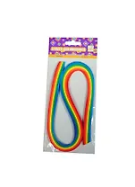 Набор бумаги цветной для квиллинга FANCY CREATIVE Радуга, 3мм*53см, 100шт., 5 цветов