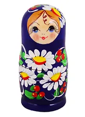 Матрешка 3 в 1 (Цветы, Эскиз 02, Ромашки) (М03110302)