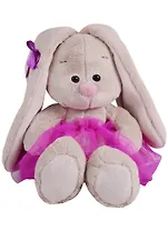 Мягкая игрушка Зайка Ми в пурпурной юбочке фонарик (15 см) (SidX-244)