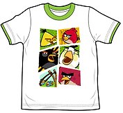 Angry Birds Футболка для мальчиков SMILE (7-8 лет, Белый) (TSB79-WHT-AB)