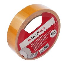 Лента клейкая двусторонняя на тканевой основе, 25 мм х 10 м, GoodMark
