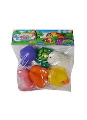 Игровой набор для купания «Резиновые животные», 6 штук