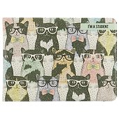 Обложка на студенческий билет «Cool Clever Cats» - 0