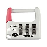 Замочек кодовый Happy cat (металл) (блистер) (12-22713-SM-156)