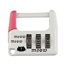 Замочек кодовый Happy cat (металл) (блистер) (12-22713-SM-156)