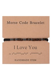 Браслет Морзе I Love You (12-202509-BR-ZJ4322)