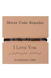 Браслет Морзе I Love You (12-202509-BR-ZJ4322)