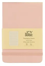Блокнот А6- 100л лин. "Joy Book. Сахарная вата" 7БЦ, иск.кожа, тонир.блок, скругл.углы, горизонт.резинка, карман