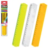 Линейка Maped Geometric, 20 см, тонированная, ассорти, упак. с европодв., 242021, 254120