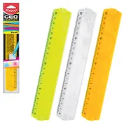 Линейка Maped Geometric, 20 см, тонированная, ассорти, упак. с европодв., 242021, 254120