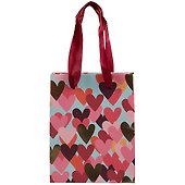 Пакет А6 14*11*6 "Color Hearts" жен., бум.мат.ламинат - 1