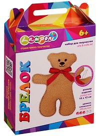 Набор для детского творчества Игрушка-брелок Мишка (10х12 см) (6+) (LMDA-UA24-TCTB-BOX) (коробка)