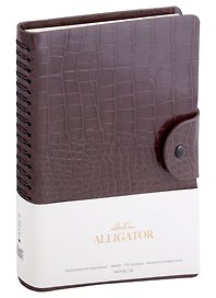 Ежедневник недатированный «Alligator» А5, коричневый, 96 листов, экокожа, InFolio