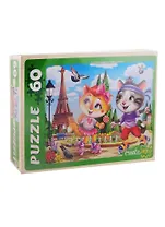 Пазл История котов №2 Рыжий кот 60 элементов ПУ60-7196