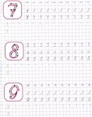 Пишем цифры, буквы, слоги. Каллиграфические прописи для девочек - 2